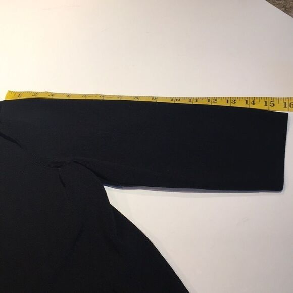 Anne Klein Black Half Sleeve Top Size Small - Picture 9 of 12